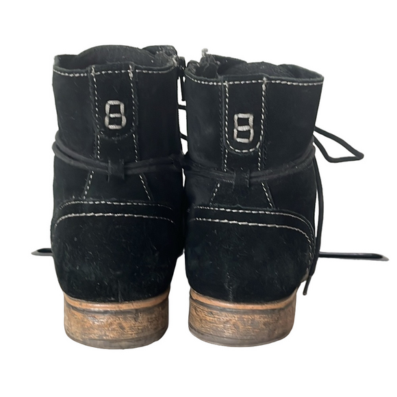 Earth Origins Adara Booties Black Suede Whimsigoth Dark Academia Size 9 - Picture 7 of 11